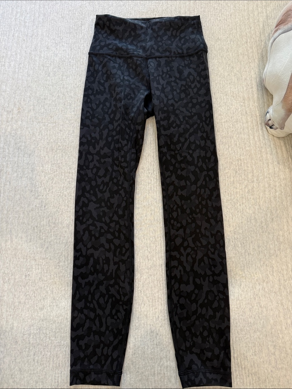 lululemon athletica Black Tonal Leopard High-Rise Leggings